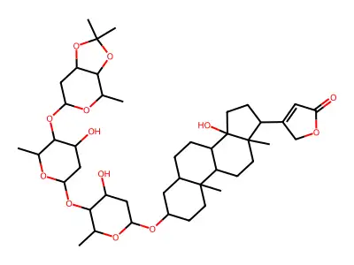 O-Isopropylidenedigitoxin structure