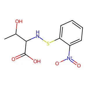 N-((o-Nitrophenyl)thio)-L-threonine structure