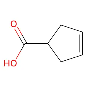 3-Cyclopentene-1-carboxylic acid structure