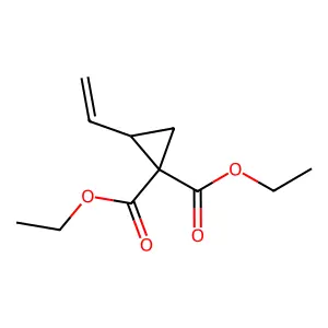 Diethyl 2-vinylcyclopropane-1,1-dicarboxylate structure