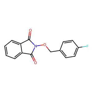 2-[(4-fluorobenzyl)oxy]-1H-isoindole-1,3(2H)-dione structure