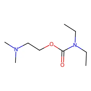 2-(二甲氨基)乙基二乙基氨基甲酸酯 structure