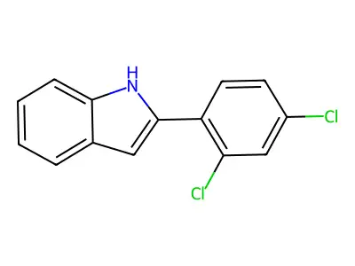 2-(2,4-dichlorophenyl)-1H-indole structure