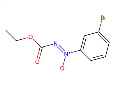 (3-Bromophenyl)-ethoxycarbonylimino-oxidoazanium structure