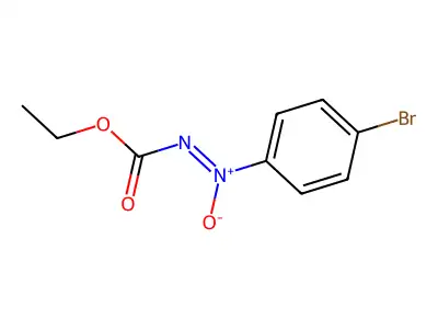 (4-Bromophenyl)-ethoxycarbonylimino-oxidoazanium structure