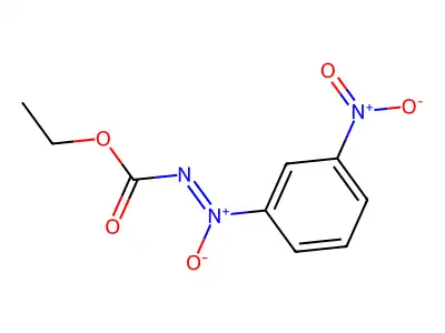Ethoxycarbonylimino-(3-nitrophenyl)-oxidoazanium structure