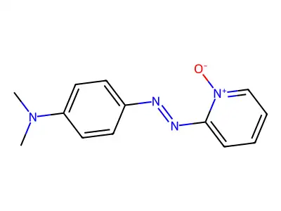 Benzenamine, N,N-dimethyl-4-(2-(1-oxido-2-pyridinyl)diazenyl)- structure