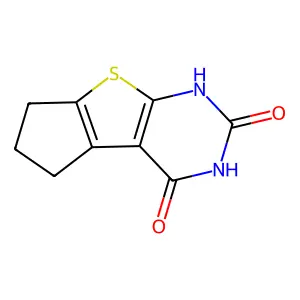 2,4-Diaza-1,2,3,4,5,6,7,8-octahydro-5-thiacyclopenta[a]indene-1,3-dione structure
