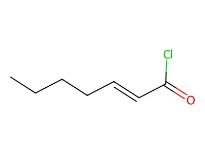 Hept-2-enoyl chloride structure