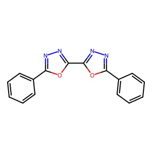 2-Phenyl-5-(5-phenyl-1,3,4-oxadiazol-2-yl)-1,3,4-oxadiazole structure
