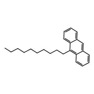 9-Decylanthracene structure