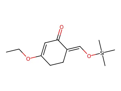 3-Ethoxy-6-(trimethylsilyloxymethylidene)cyclohex-2-en-1-one structure