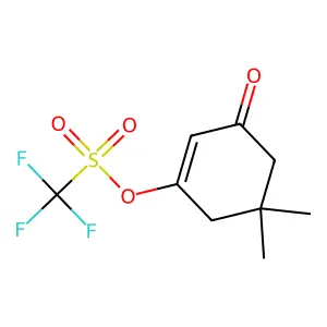 (5,5-Dimethyl-3-oxocyclohexen-1-yl) trifluoromethanesulfonate structure