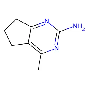 4-methyl-6,7-dihydro-5H-cyclopenta[d]pyrimidin-2-amine structure