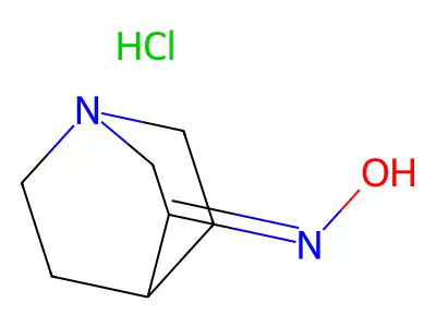 3-Ketoquinuclidine oxime hydrochloride structure