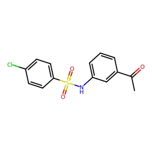 N-(3-acetylphenyl)-4-chlorobenzenesulfonamide structure