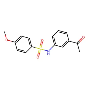 N-(3-acetylphenyl)-4-methoxybenzenesulfonamide structure
