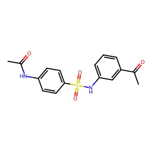 N-{4-[(3-acetylphenyl)sulfamoyl]phenyl}acetamide structure