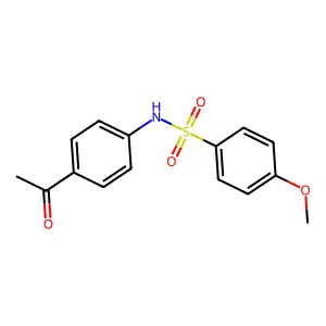 N-(4-acetylphenyl)-4-methoxybenzenesulfonamide structure