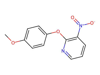 2-(4-Methoxyphenoxy)-3-nitropyridine structure