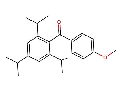 Methanone, (4-methoxyphenyl)[2,4,6-tris(1-methylethyl)phenyl]- structure