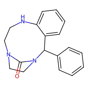 8-Phenyl-1,2,3,5,6,8-hexahydro-4,7-methano-1,4,7-benzotriazecin-13-one structure