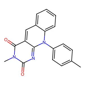 3-Methyl-10-(4-methylphenyl)pyrimido[4,5-b]quinoline-2,4-dione structure