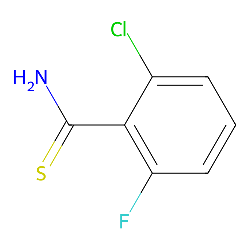 2-Chloro-6-fluorobenzene-1-carbothioamide structure