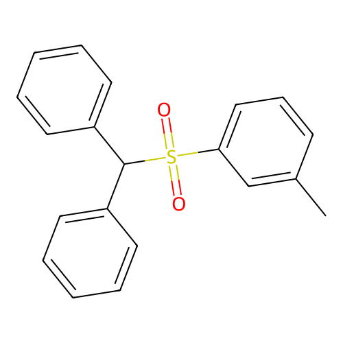 1-[(Diphenylmethyl)sulfonyl]-3-methylbenzene structure