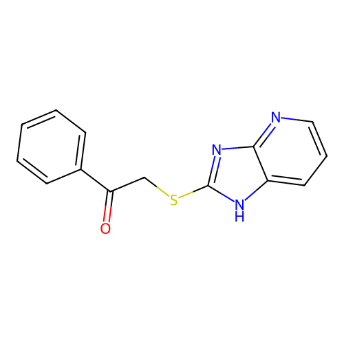 2-(3H-imidazo[4,5-b]pyridin-2-ylsulfanyl)-1-phenylethanone structure