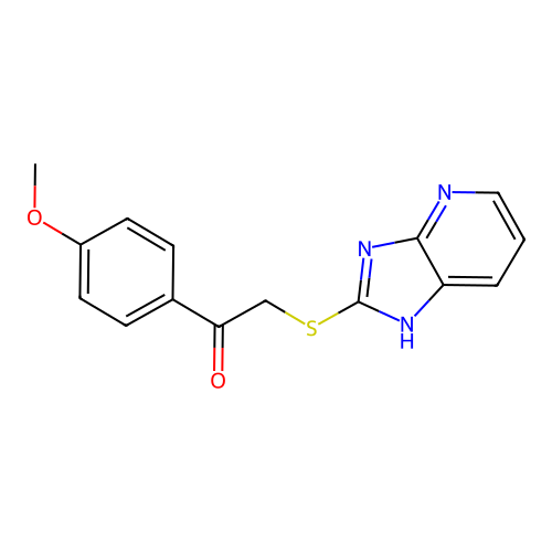 2-(3H-imidazo[4,5-b]pyridin-2-ylsulfanyl)-1-(4-methoxyphenyl)ethanone structure
