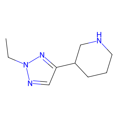 3-(2-Ethyl-2H-[1,2,3]triazol-4-yl)-piperidine structure