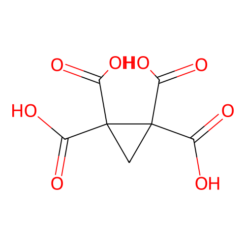 环丙烷-1,1,2,2-四甲酸 structure