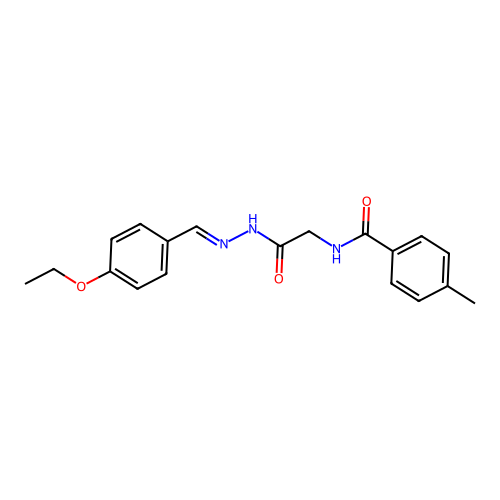 N-(2-(2-(4-Ethoxybenzylidene)hydrazino)-2-oxoethyl)-4-methylbenzamide structure