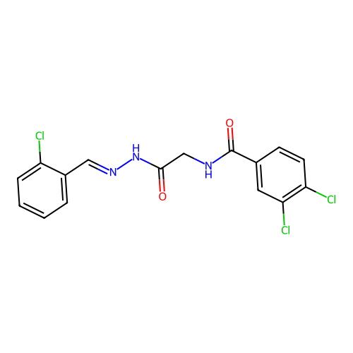 3,4-Dichloro-N-(2-(2-(2-chlorobenzylidene)hydrazino)-2-oxoethyl)benzamide structure