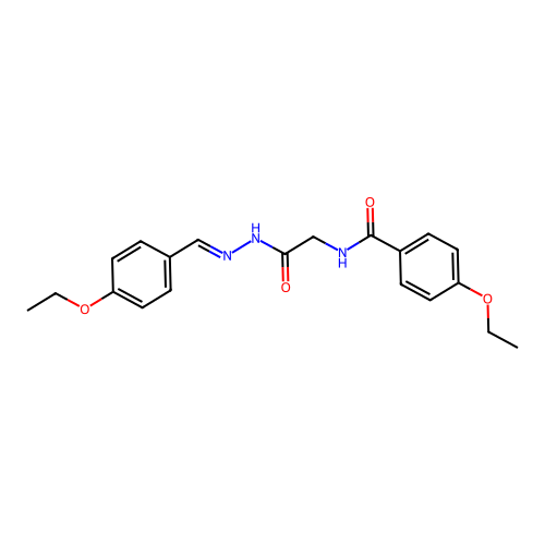 4-Ethoxy-N-(2-(2-(4-ethoxybenzylidene)hydrazino)-2-oxoethyl)benzamide structure
