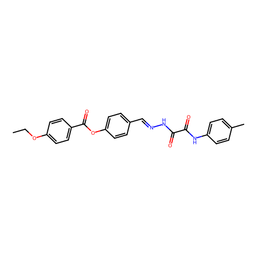 4-(2-(Oxo(4-toluidino)acetyl)carbohydrazonoyl)phenyl 4-ethoxybenzoate structure
