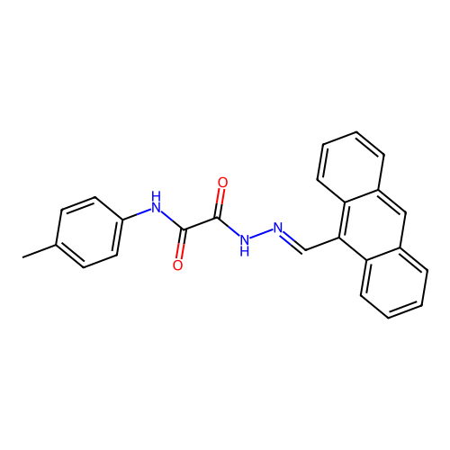 2-(2-(9-Anthrylmethylene)hydrazino)-N-(4-methylphenyl)-2-oxoacetamide structure
