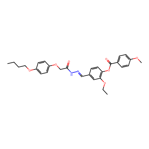 4-(2-((4-Butoxyphenoxy)acetyl)carbohydrazonoyl)-2-ethoxyphenyl 4-methoxybenzoate structure