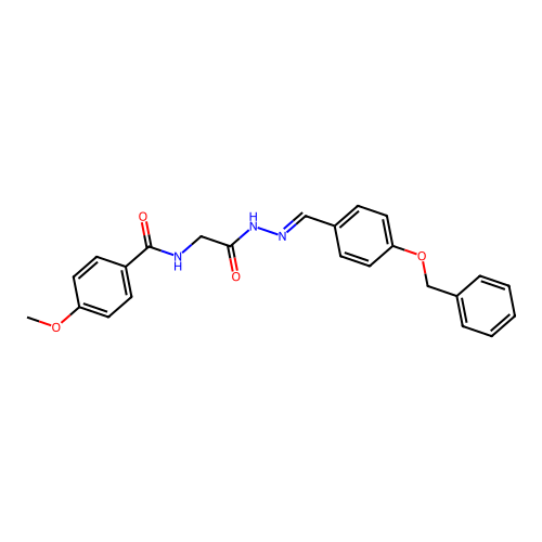N-(2-(2-(4-(Benzyloxy)benzylidene)hydrazino)-2-oxoethyl)-4-methoxybenzamide structure