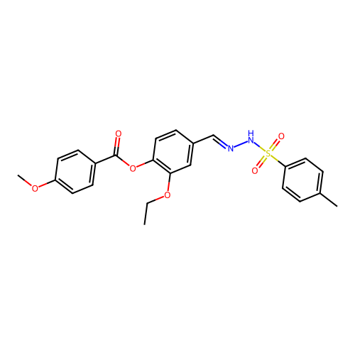 2-Ethoxy-4-(2-((4-methylphenyl)sulfonyl)carbohydrazonoyl)PH 4-methoxybenzoate structure
