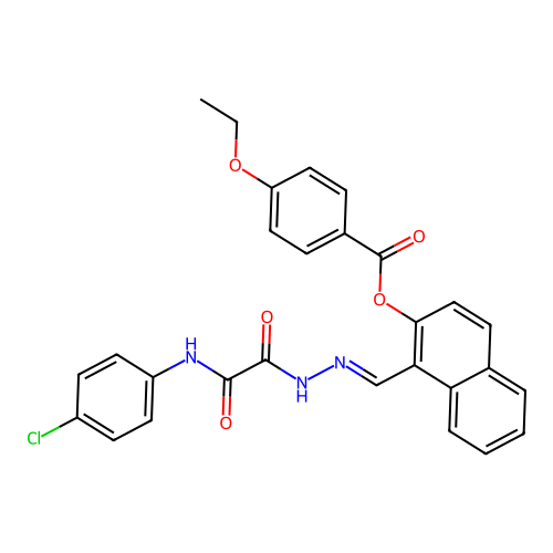 1-(2-((4-Chloroanilino)(oxo)acetyl)carbohydrazonoyl)-2-naphthyl 4-ethoxybenzoate structure