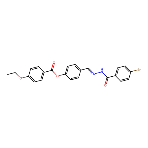 [4-[[(4-Bromobenzoyl)hydrazinylidene]methyl]phenyl] 4-ethoxybenzoate structure