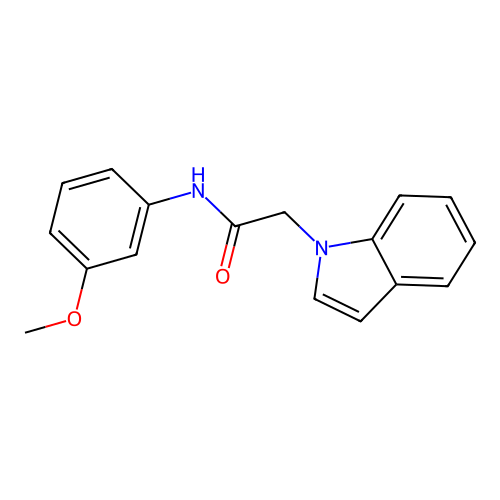 2-(1H-indol-1-yl)-N-(3-methoxyphenyl)acetamide structure