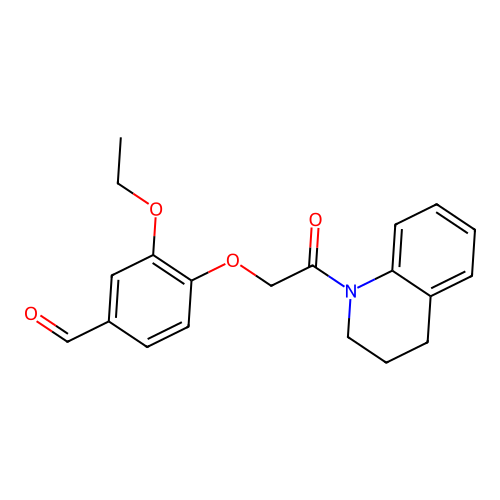 4-[2-(3,4-dihydroquinolin-1(2H)-yl)-2-oxoethoxy]-3-ethoxybenzaldehyde structure