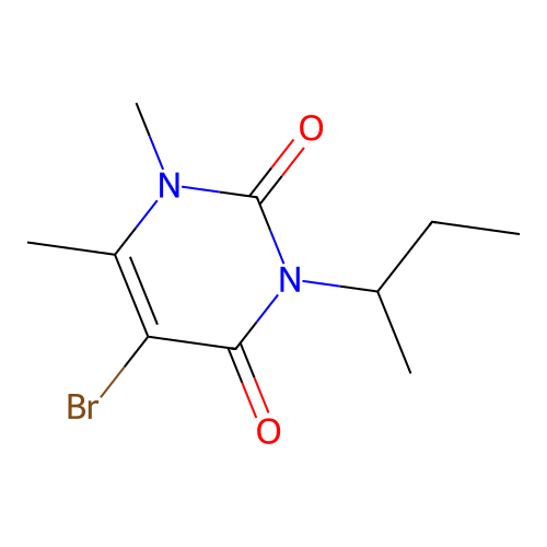 Uracil, 5-bromo-3-sec-butyl-1,6-dimethyl- structure