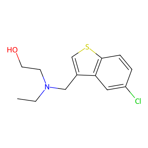 2-[[(5-Chloro-1-benzothien-3-yl)methyl](ethyl)amino]ethanol structure