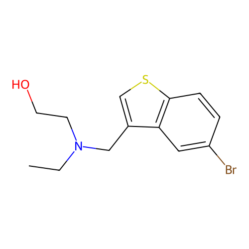 2-[[(5-Bromo-1-benzothien-3-yl)methyl](ethyl)amino]ethanol structure