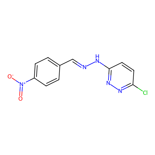 4-Nitrobenzylidene-(6-chloro-3-pyridazinyl)-hydrazine structure