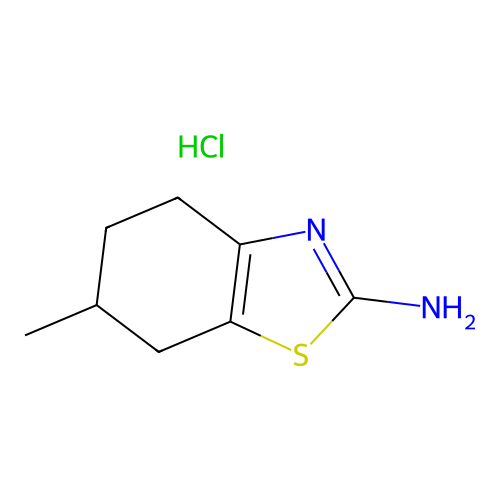 6-Methyl-4,5,6,7-tetrahydro-1,3-benzothiazol-2-amine hydrochloride structure